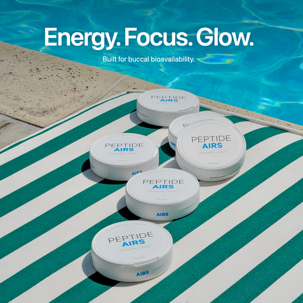 Glutathione & NAD+ Energy Pouches | PEPTIDE AIRS